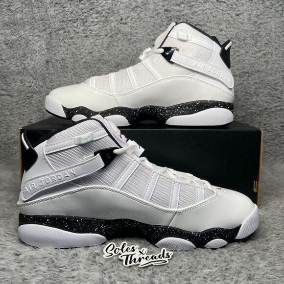 Air Jordan 6 Rings 'Reverse Oreos' Size 10 Men White Black 322992-111 - Picture 2 of 9